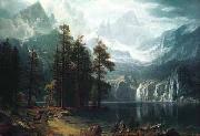 Albert Bierstadt Sierra Nevadas USA oil painting artist